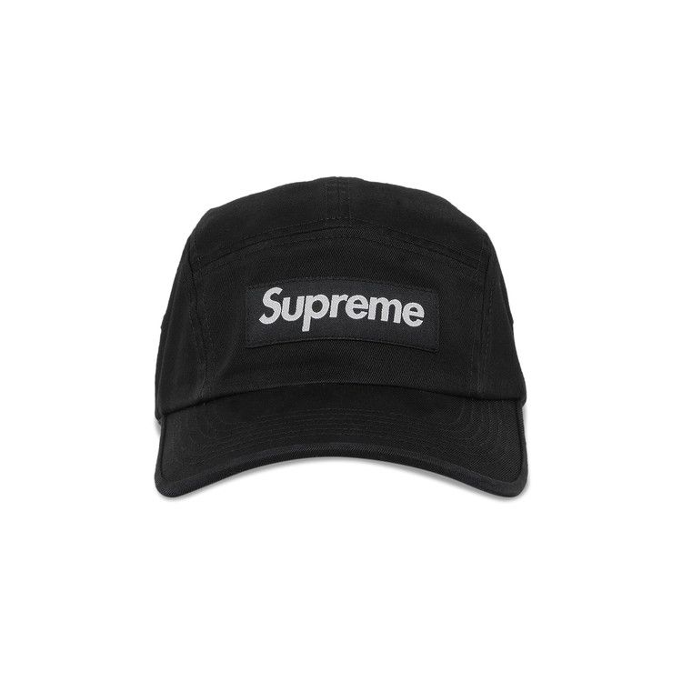 Buy Supreme Washed Chino Twill Camp Cap 'Black' - SS23H82 BLACK