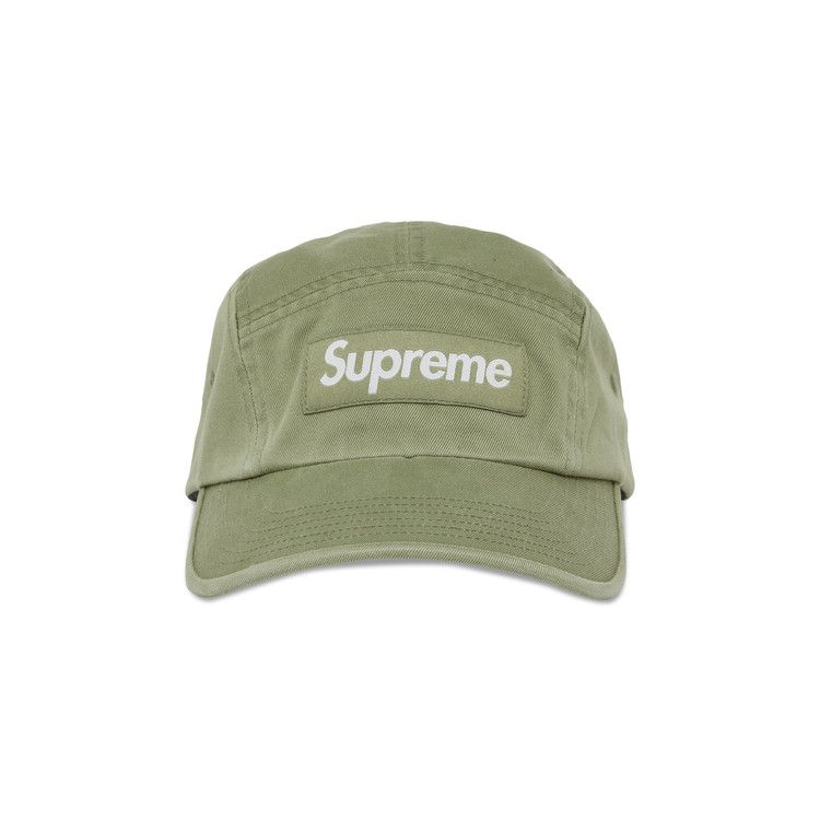 帽子 Supreme Chino Twill Camp Cap Olive Buy Supreme Washed Chino Twill Camp Cap 'Light Olive