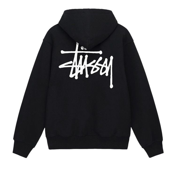 Buy Stussy Basic Zip Hoodie 'Black' - 1974870 BLAC | GOAT