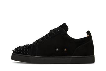 Louis Junior Spikes - Sneakers - Calf leather and spikes - Black