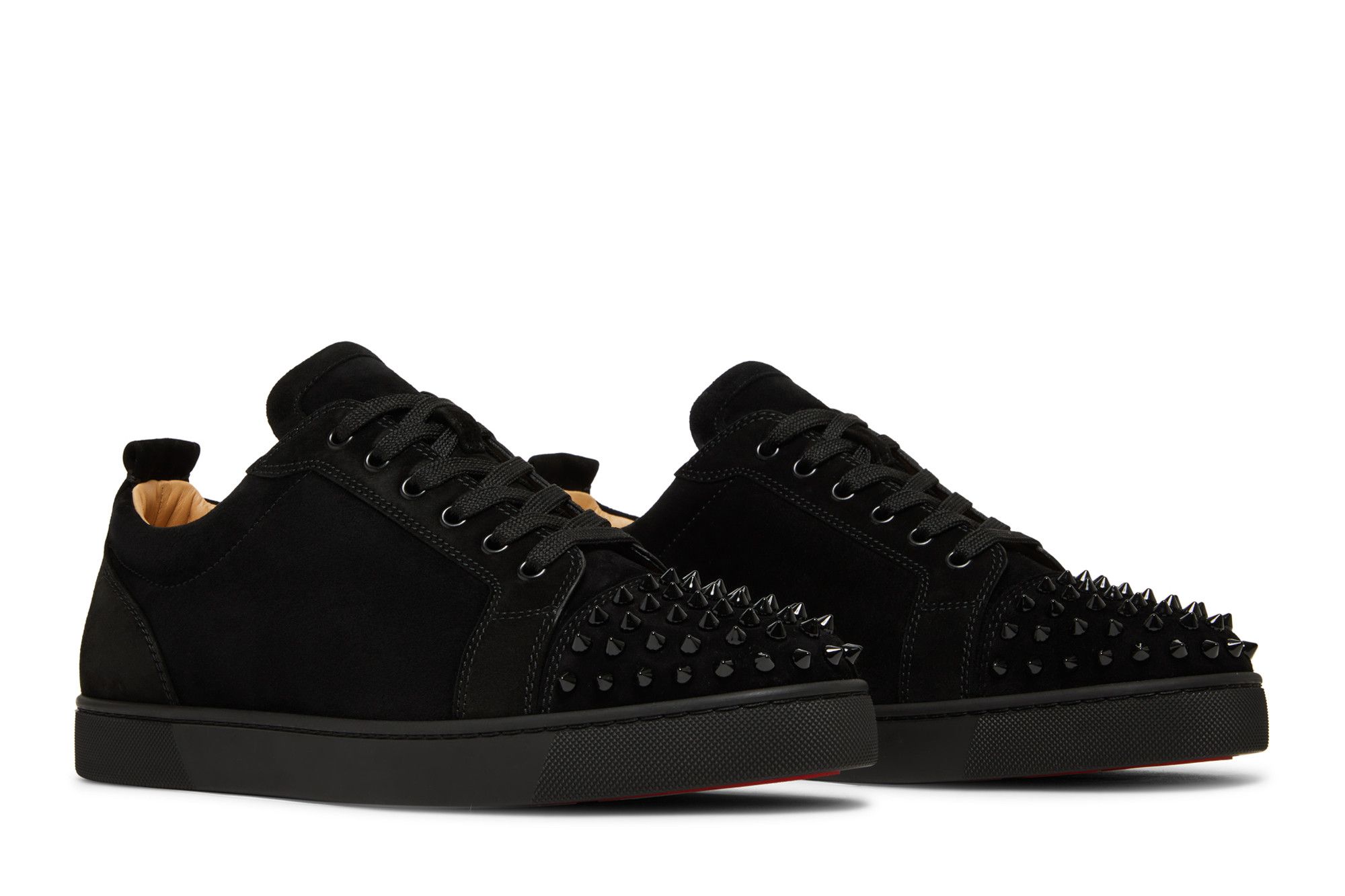 CHRISTIAN LOUBOUTIN CHRISTIAN LOUBOUTIN LOUIS JUNIOR SPIKES FLAT 'TAUPE'