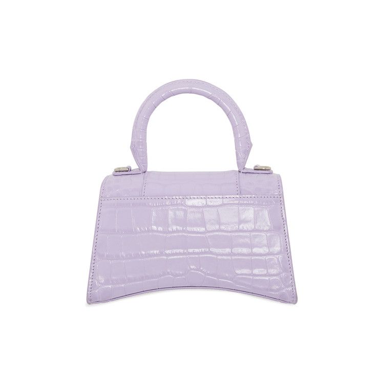 Balenciaga XS Hourglass Top Handle Bag Lilac