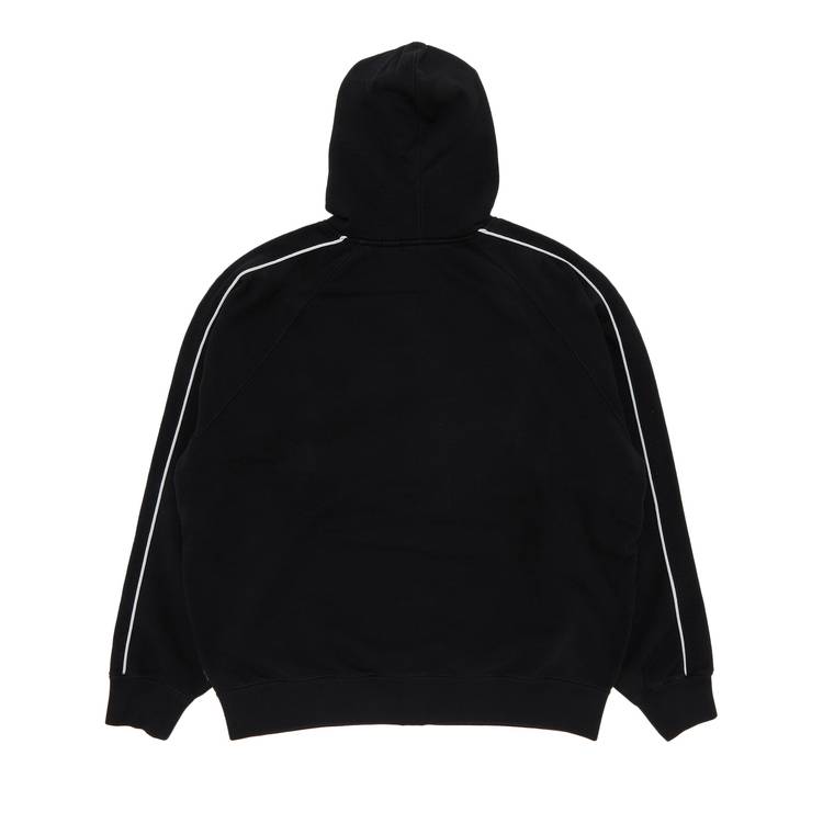 Buy Supreme Falcon Raglan Zip Up Hooded Sweatshirt 'Black ...