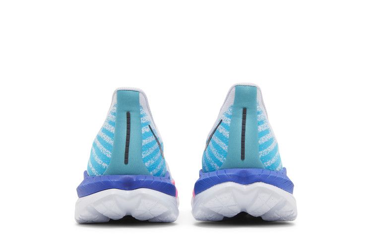 Hoka Mach 5 White Scuba Blue