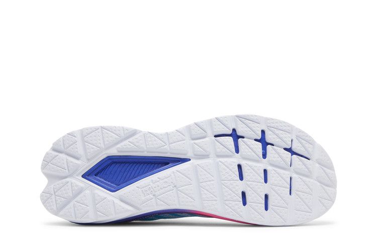 Hoka Mach 5 White Scuba Blue