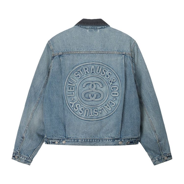 Stüssy & Levi's® Jacquard Trucker Jacket - Black | Levi's® US