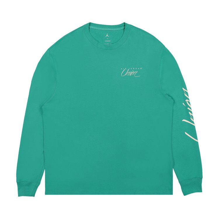 Air Jordan X Union Long-Sleeve T-Shirt Kinetic Green/Coconut Milk