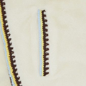 Buy Supreme Crochet Edge Hooded Zip Up Top 'White' - SS23KN14