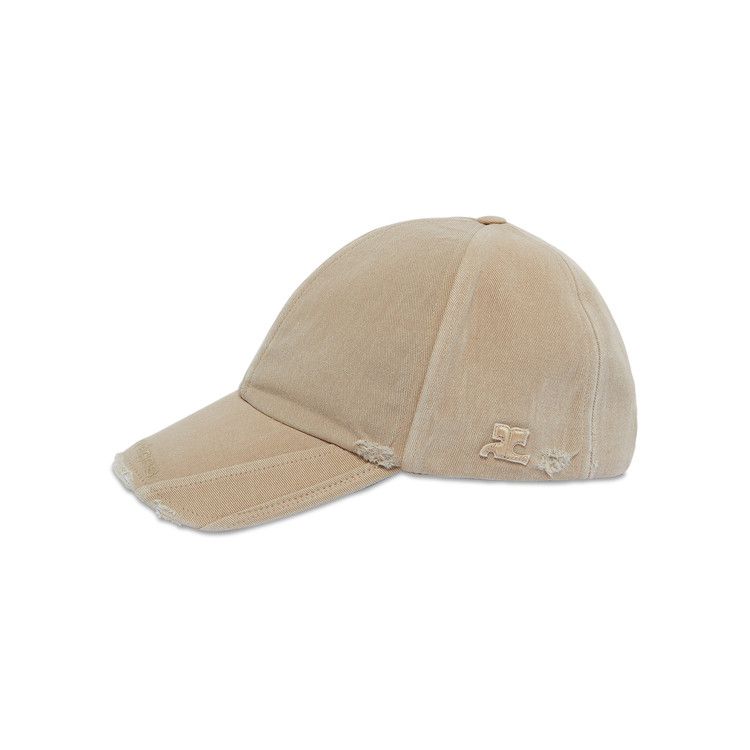キャップ Courreges Sand cotton baseball cap (124ACT031CO0024 1004) キャップ Courreges Sand cotton baseball cap (124ACT031CO0024