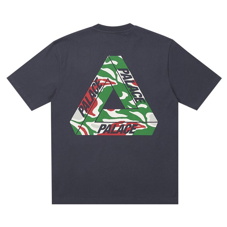 Buy Palace Jungle Camo Tri-Ferg T-Shirt 'Navy' - P24TS120 | GOAT