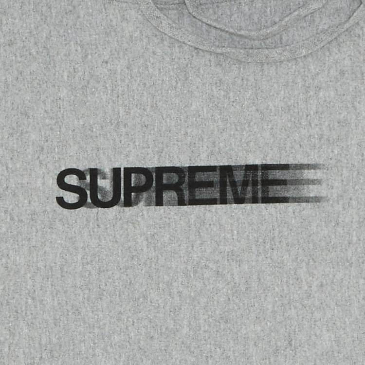 Buy Supreme Motion Logo Hooded Sweatshirt 'Heather Grey