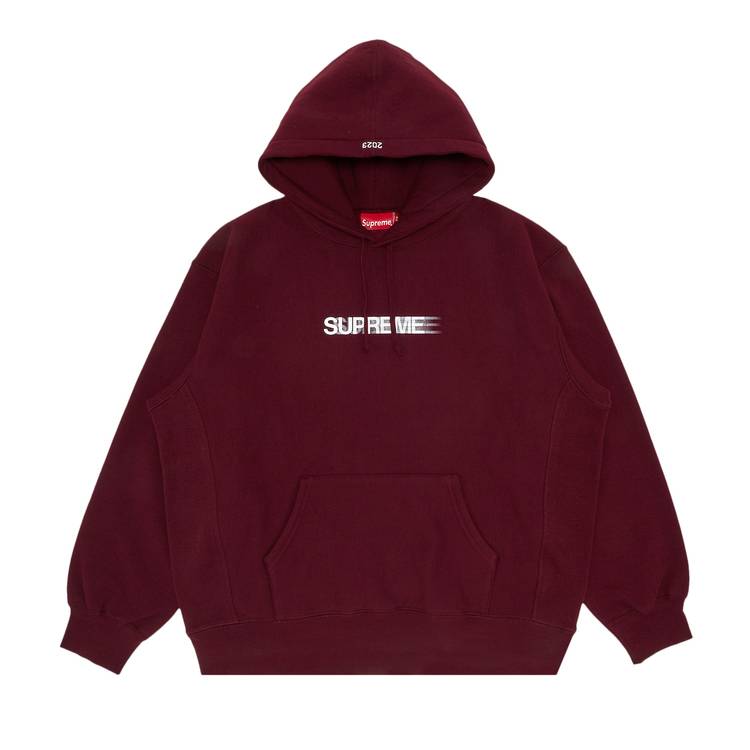 Supreme Motion Logo Hooded Sweatshirt 'Burgundy'