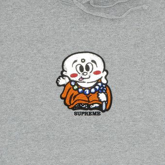 Supreme Aoi Buddha Hoodie Heather Grey Price in India | Culture Circle
