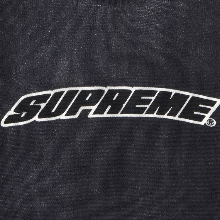 Buy Supreme Printed Washed Sweater 'Black' - SS23SK9 BLACK | GOAT SA