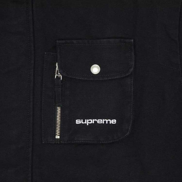 Buy Supreme Canvas Clip Jacket 'Black' - SS23J31 BLACK | GOAT