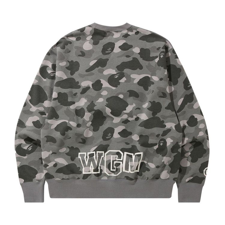 Bape Color Camo Shark Relaxed Fit Crewneck 'grey'