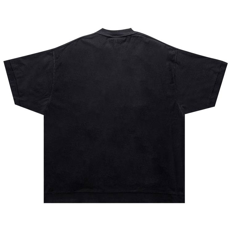 Buy Vetements Destroyed Jerk T-Shirt 'Black' - UE63TR530B BLAC | GOAT