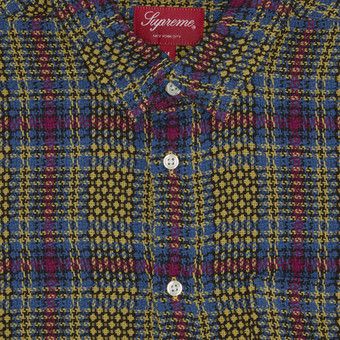 Buy Supreme Basket Weave Plaid Shirt 'Yellow' - SS23S20