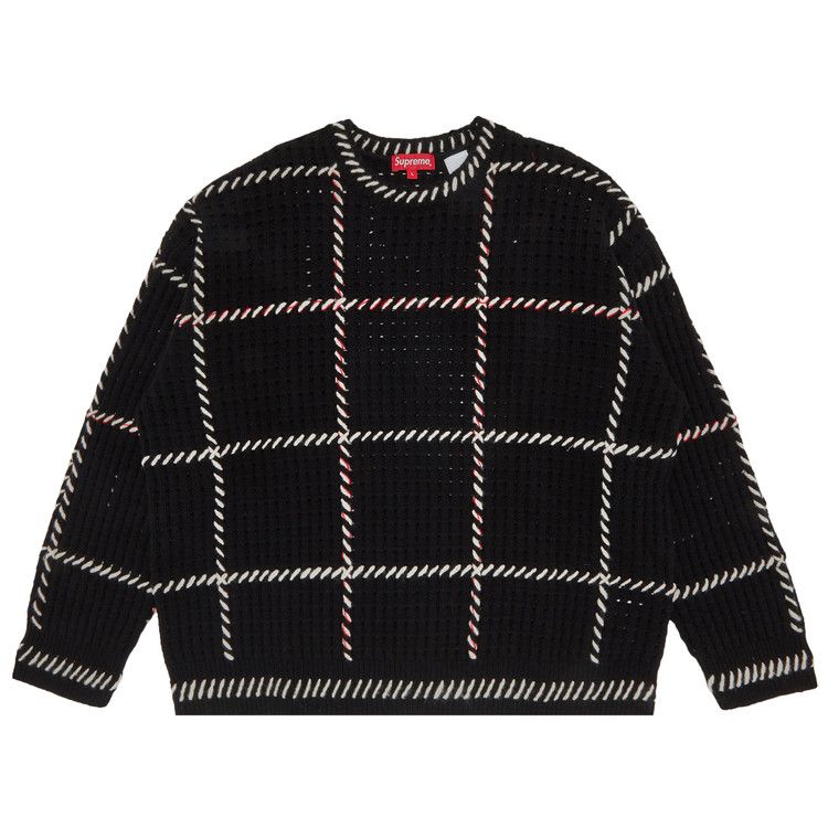 Supreme Quilt Stitch Sweater 'Black'