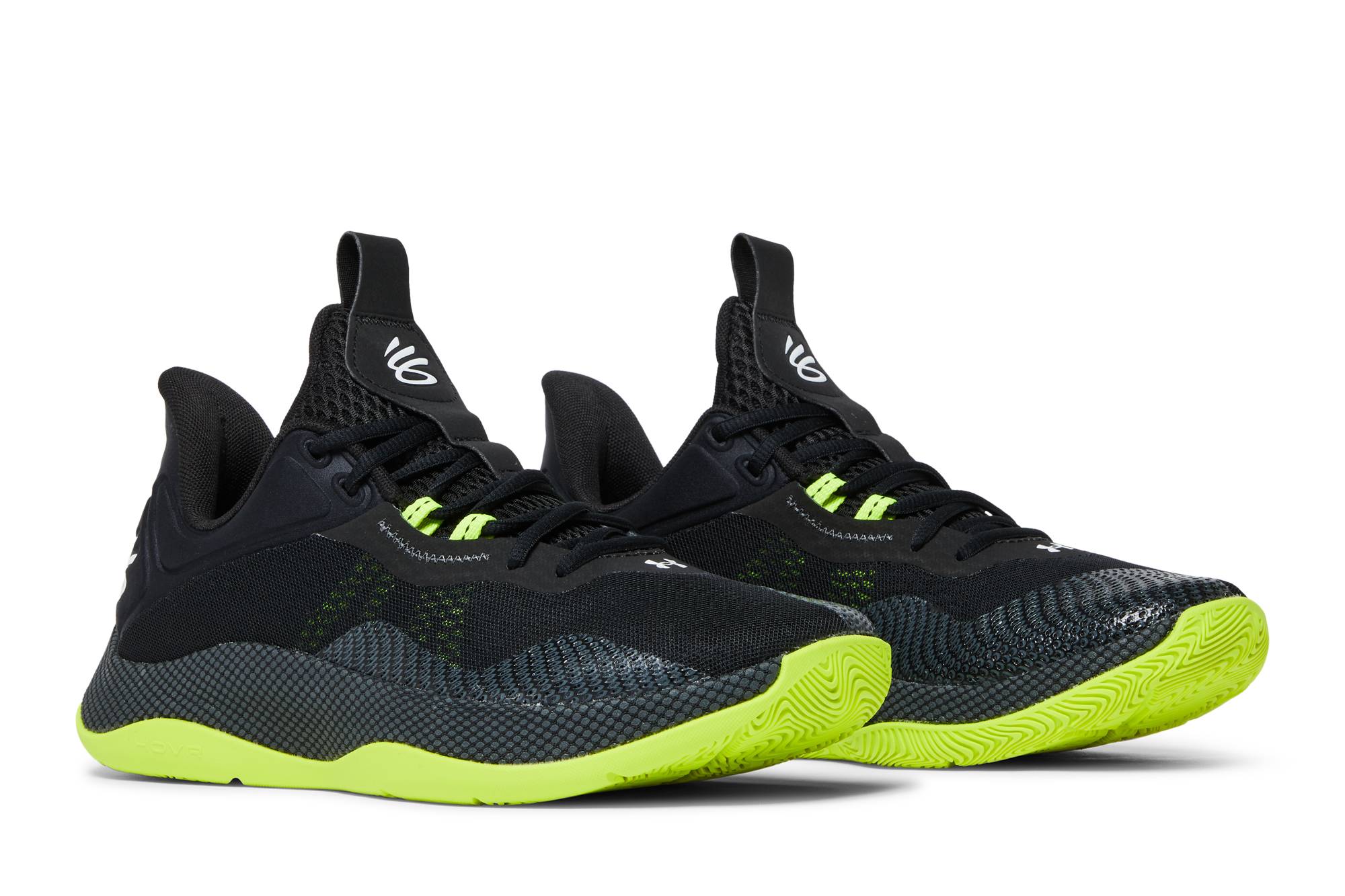 Pre-owned Under Armour Curry Hovr Splash 2 'black Green'