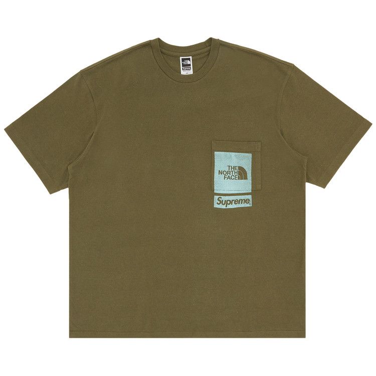 Buy Supreme x The North Face Printed Pocket Tee 'Olive' - SS23KN2
