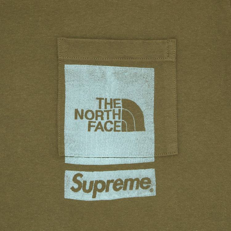 Buy Supreme x The North Face Printed Pocket Tee 'Olive' - SS23KN2