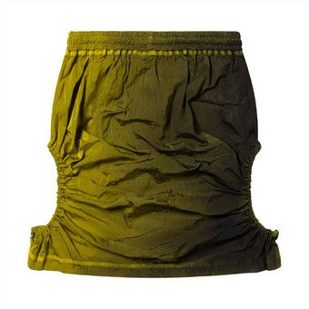 Buy Aries Tech Hole Spruzzo Skirt 'Yellow' - STAR32600 YELL | GOAT