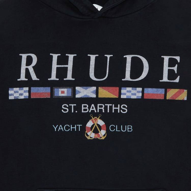 Buy Rhude Yacht Club Hoodie 'Vintage Black' - SS23HO25838610 | GOAT IT