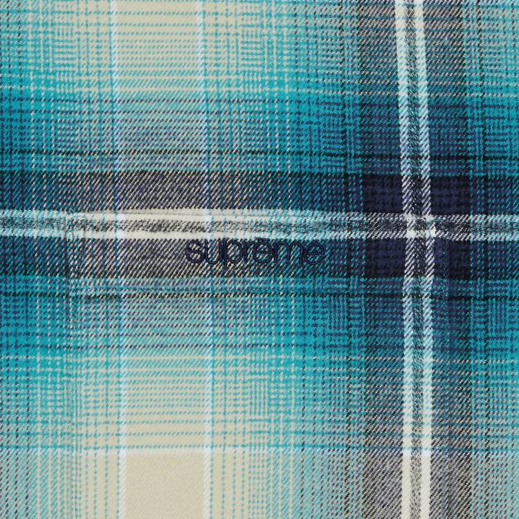 Buy Supreme Shadow Plaid Flannel Shirt 'Blue' - SS23S13 BLUE | GOAT CA
