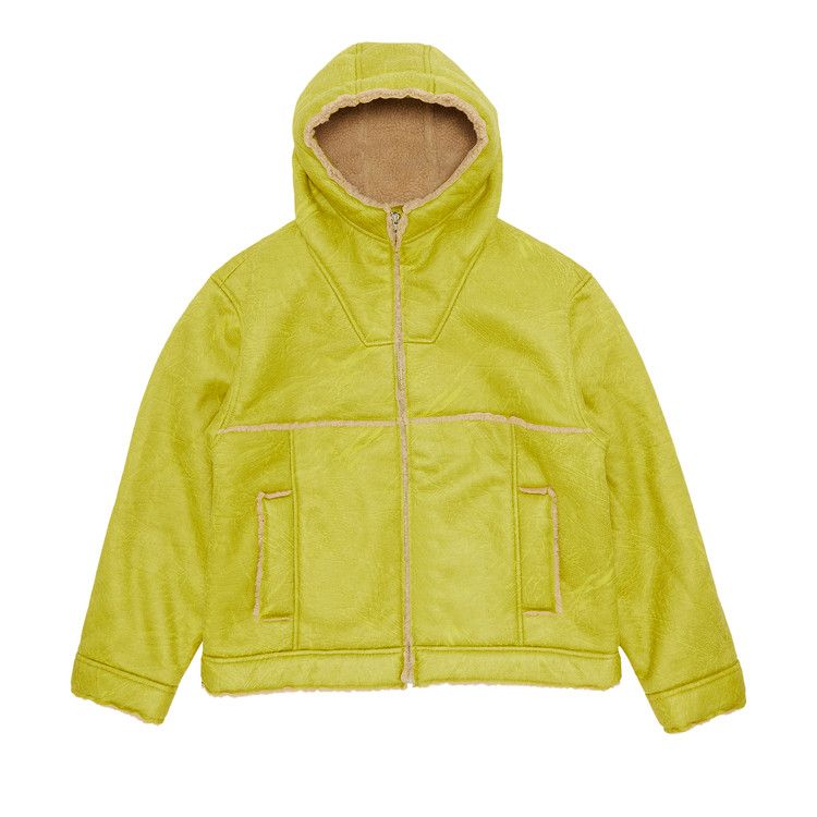 Buy Supreme Faux Shearling Hooded Jacket 'Citrus' - SS23J48