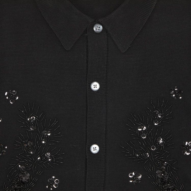 Buy Supreme Beaded Appliqué Cardigan 'Black' - SS23SK5 BLACK