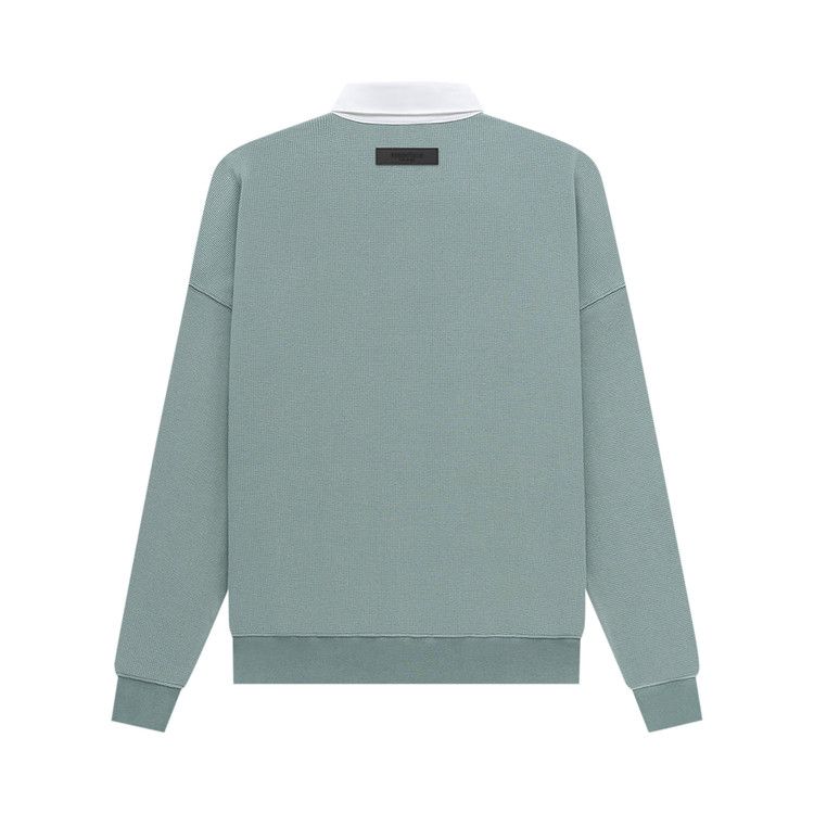 Fear Of God Essentials Waffle Henley Rugby 'sycamore'