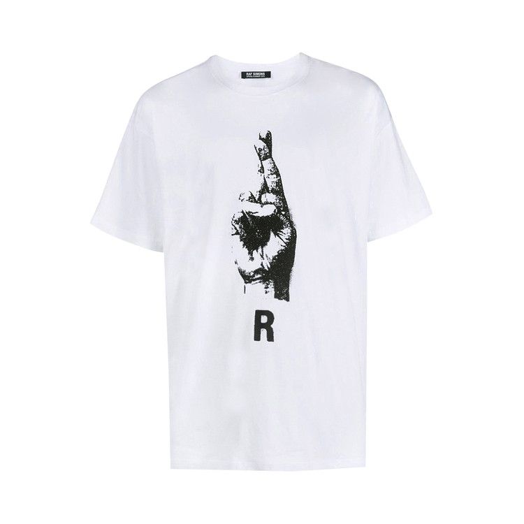 ★RAF SIMONS★ Oversized short sleeve t-shirt white 23112019 Oversized Short Sleeved Denim Shirt in White – SVRN