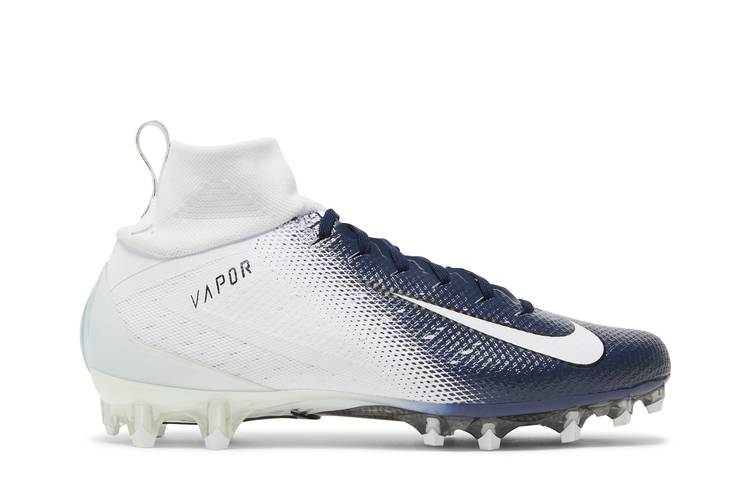 Nike Vapor Untouchable 3 Elite P White Navy Blue AO3006-101 Men's Size 13.5