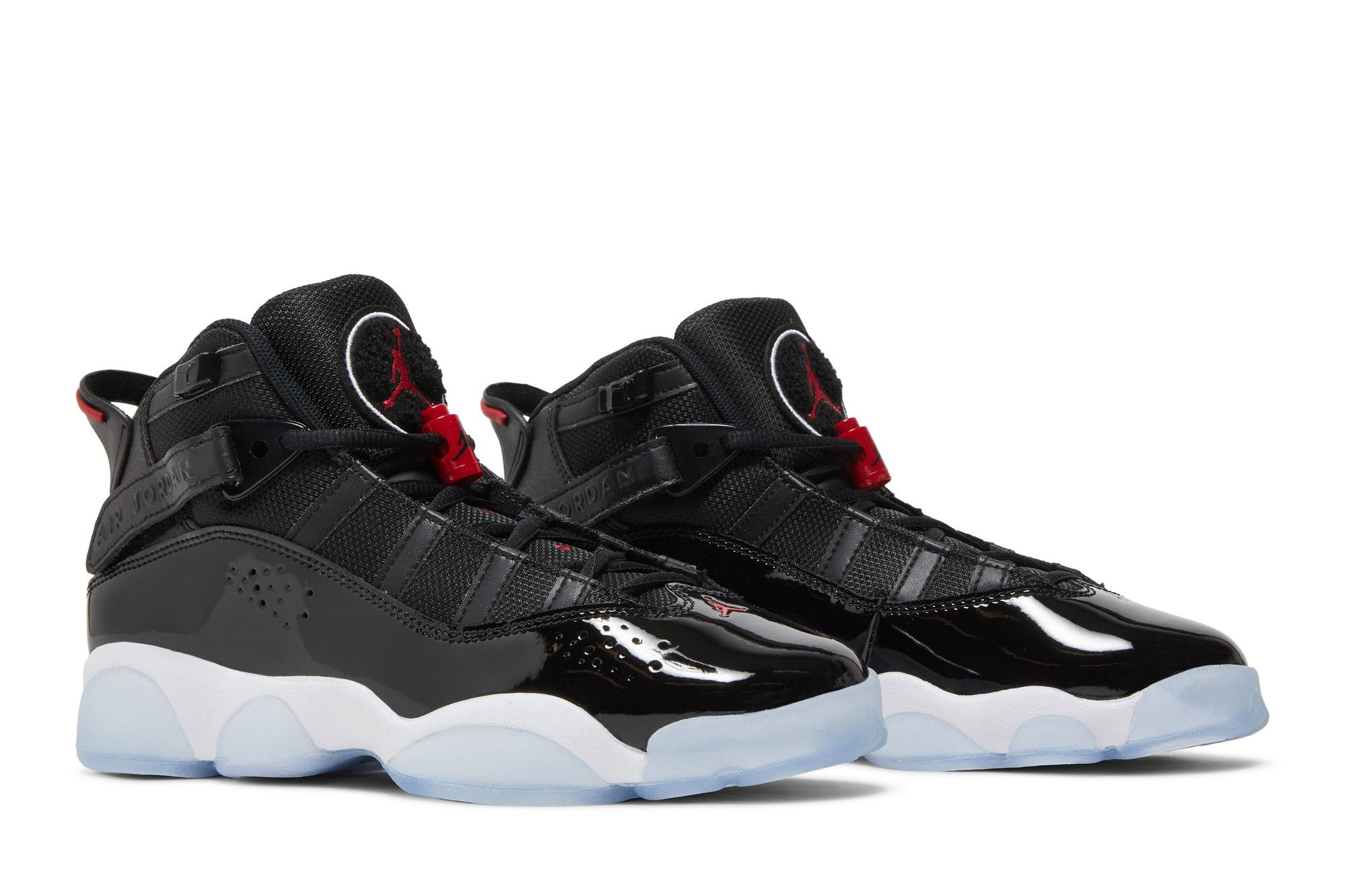 Pre-owned Air Jordan Jordan 6 Rings Gs 'black Gym Red'