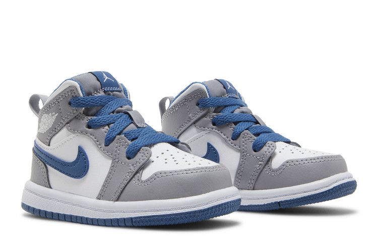 Air Jordan 1 Mid Td Cement True Blue