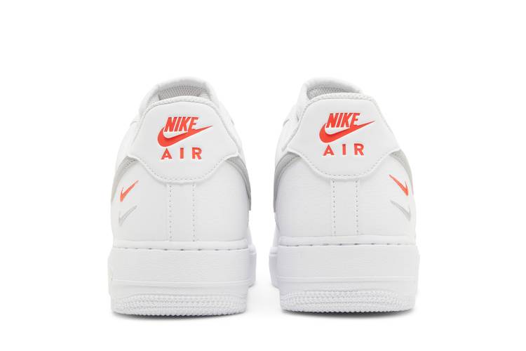 Nike Air Force 1 Low Double Swoosh White Picante Red Wolf Grey FD0666-100  Men's