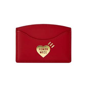 HUMAN MADE HEART LEATHER PASS CASE RED (HM19GD002)