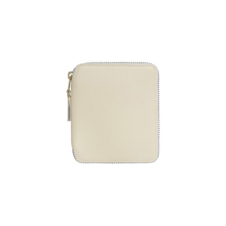 折りたたみ財布 COMME des GARCONS PORTAFOGLIO CON ZIP (SA2100 OFFWHITE) Comme des Garçons WALLET Zip-Around Wallet | Off White