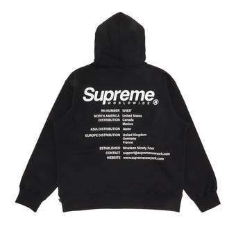 Buy Supreme Worldwide Hooded Sweatshirt 'Black' - SS23SW80