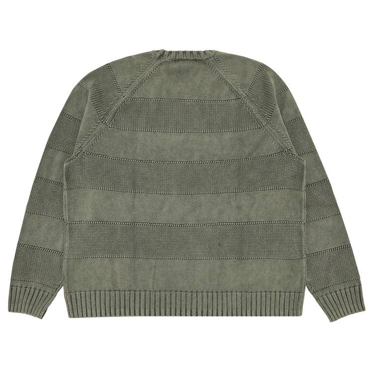 Buy Supreme Small Box Stripe Sweater 'Light Olive' - SS23SK2 