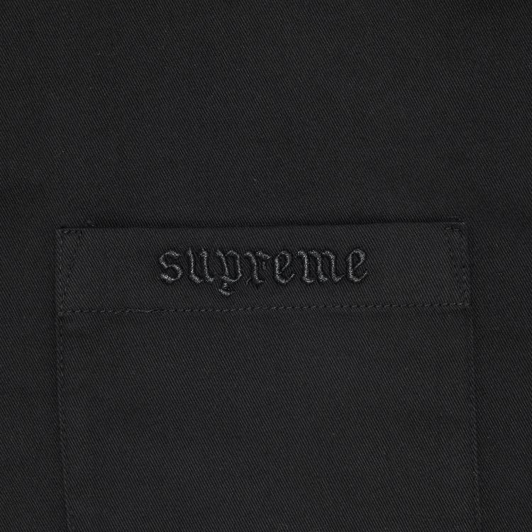 Buy Supreme Croc Patch Short-Sleeve Work Shirt 'Black' - SS23S23