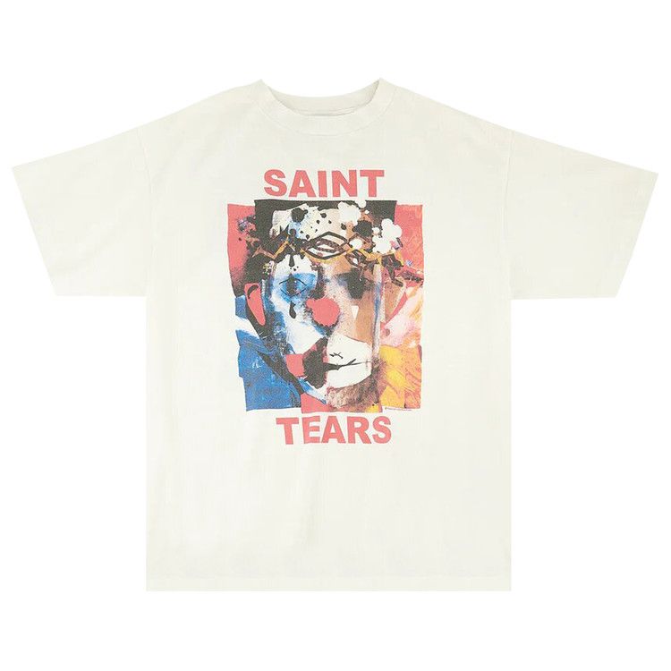 新品2022SS LUDLOWラドロー CLOWN ギャザー デザイン Tシャツ Buy SAINT Mxxxxxx DT Clown T-Shirt 'White' - SM S23 0000 092 | GOAT
