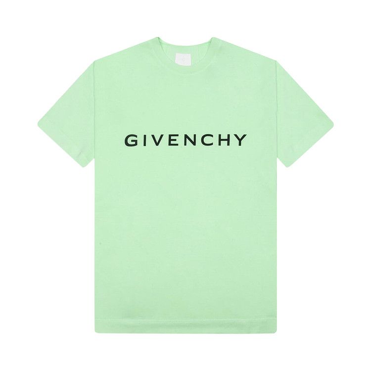Buy Givenchy Logo Tee 'Mint Green' - BM716G3YAC 326 | GOAT