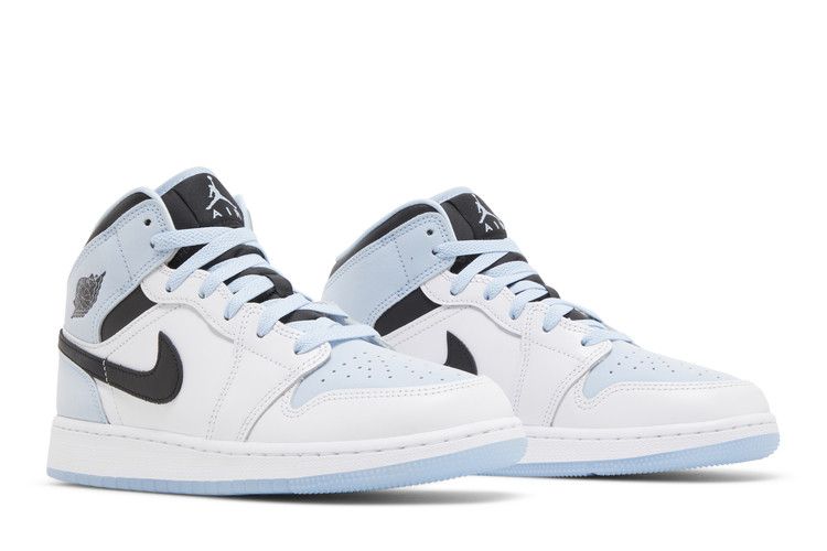 Air Jordan 1 Mid SE Gs White Ice Blue