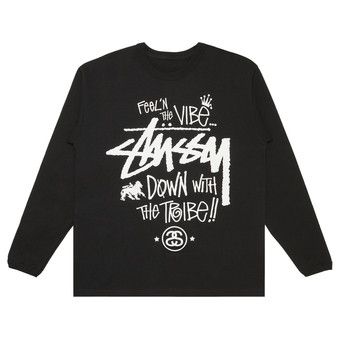 Buy Stussy Feel'n The Vibe Long-Sleeve 'Black' - 0535