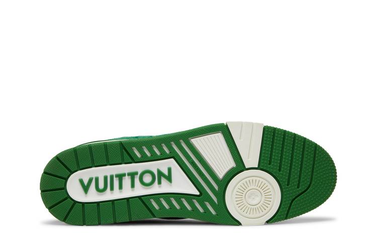 Giày Louis Vuitton Trainer 'Green Monogram Denim White' 1A9JHY – LUXITY