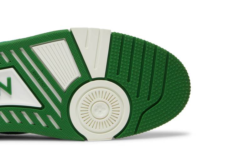 Louis Vuitton, Shoes, Louis Vuitton Trainer Green Monogram Denim White
