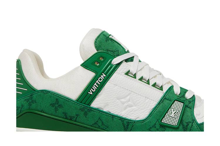 Louis Vuitton LV Trainer Sneaker Monogram Denim Green – The Luxury