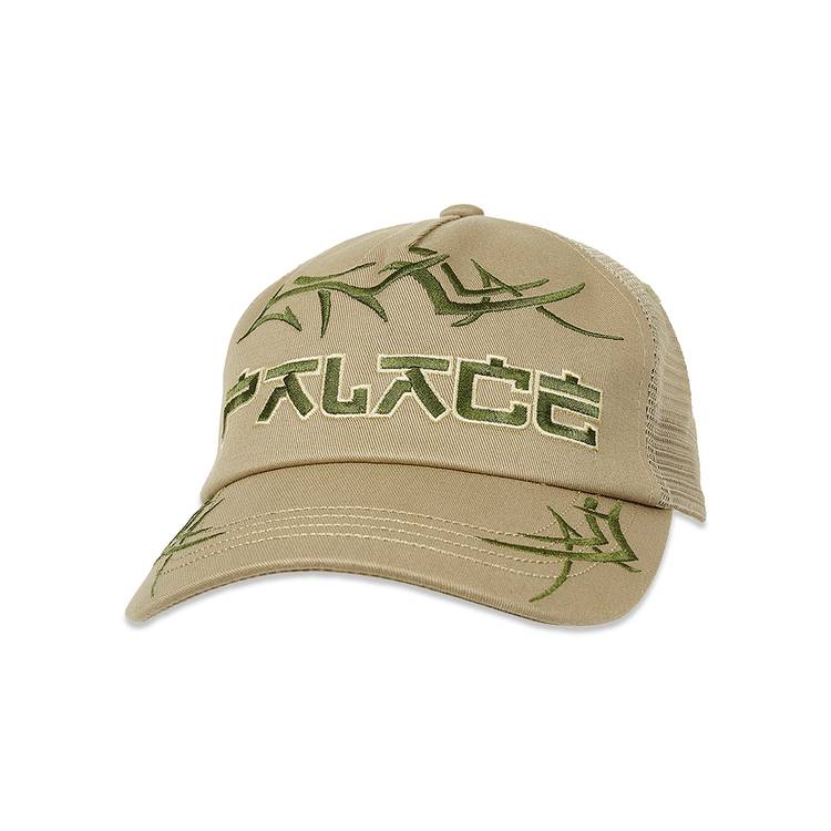 Buy Palace Tribal Trucker Hat 'Stone' - P24H047 | GOAT